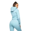 Light Blue Air Layer Cropped Hoodie Tracksuit