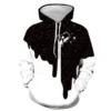Galaxy Drip Print Casual Hoodie