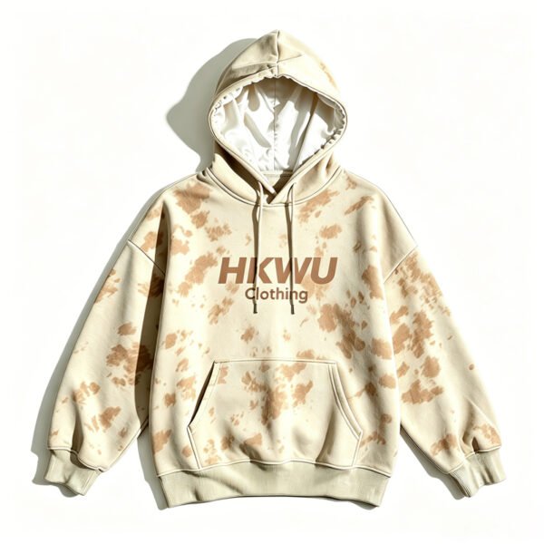 Beige Tie Dye Hoodie Oversized Women Streetwear Beige Tie Dye Hoodie Oversized Women Streetwear