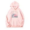 The Great Wave Print Casual Hoodie