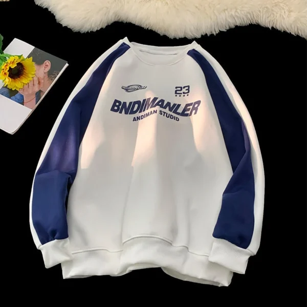Color Block Varsity Style Crewneck Sweatshirt Color Block Varsity Style Crewneck Sweatshirt