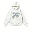 White Grid Graffiti Graphic Oversized Hoodie Streetwear White Grid Graffiti Graphic Oversized Hoodie Streetwear