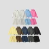 Multi-Color Oversized Hoodie & Shorts Set