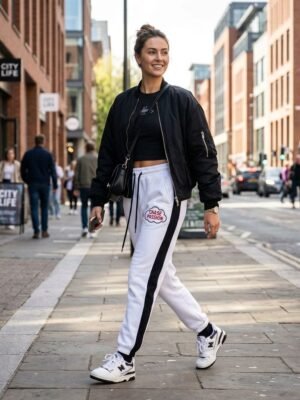Chase Passion Side Stripe Zip Up Women Tracksuit Set