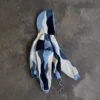 Wave Color Block Drawstring Hem Oversized Hoodie