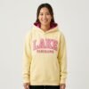 Polka Dot Lined LAKE PANORAMA Varsity Letter Pullover Hoodie Polka Dot Lined LAKE PANORAMA Varsity Letter Pullover Hoodie