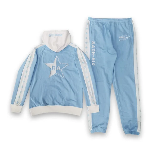 Star Stripe Color Block Hoodie & Jogger Set Star Stripe Color Block Hoodie & Jogger Set