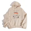 California Slogan Print Oversized Hoodie