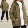 Oversized Plain Zip Hoodie & Wide Leg Pant Set