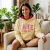 Polka Dot Lined LAKE PANORAMA Varsity Letter Pullover Hoodie Polka Dot Lined LAKE PANORAMA Varsity Letter Pullover Hoodie