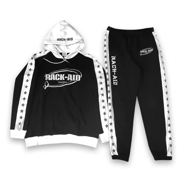 Star Stripe Color Block Hoodie & Jogger Set Star Stripe Color Block Hoodie & Jogger Set