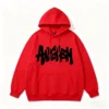 Brush Stroke Letter Sherpa Lined Oversized Hoodie