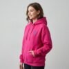 Contrast 3D Puff Print BASIC Oversized Pullover Hoodie