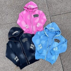 Broken Order Gradient Wash Full Zip Tracksuit Set