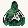 Skeleton & Spider Print Casual Hoodie Skeleton & Spider Print Casual Hoodie