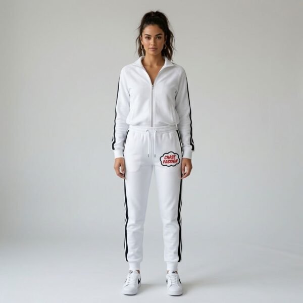 Chase Passion Side Stripe Zip Up Women Tracksuit Set