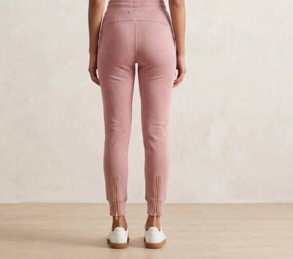 Blush Pink Zip Ankle Slim Track Jogger Pants Blush Pink Zip Ankle Slim Track Jogger Pants