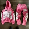 Raw Patch Gradient Zip Hoodie & Jogger Set Raw Patch Gradient Zip Hoodie & Jogger Set
