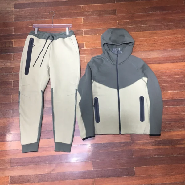 Color Block Tech Fleece Zip Tracksuit
