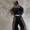 Retro Racing Stripe Color Block Tracksuit