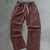 Vintage Washed Loose Wide Leg Drawstring Sweat Pants