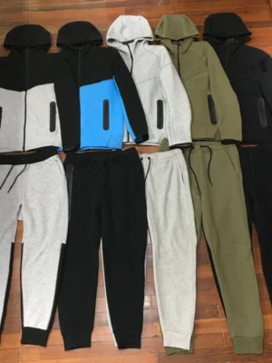 Color Block Tech Fleece Zip Tracksuit