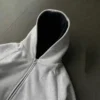 Two-Tone Lined Oversized Cropped Zip Hoodie Two-Tone Lined Oversized Cropped Zip Hoodie