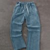 Vintage Washed Loose Wide Leg Drawstring Sweat Pants