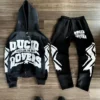 Raw Patch Gradient Zip Hoodie & Jogger Set