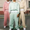 Contrast Stitch Custom Logo Oversized Tracksuit