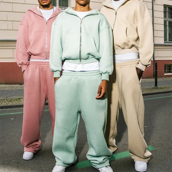 Contrast Stitch Custom Logo Oversized Tracksuit Contrast Stitch Custom Logo Oversized Tracksuit