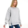Vintage Washed Exposed Seam Crewneck Sweatshirt