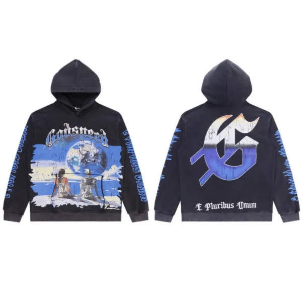 Godspeed Graphic Print Oversized Hoodie Godspeed Graphic Print Oversized Hoodie
