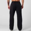 Side White Piping Blank Custom Logo Wide Leg Fleece Sweatpants Side White Piping Blank Custom Logo Wide Leg Fleece Sweatpants