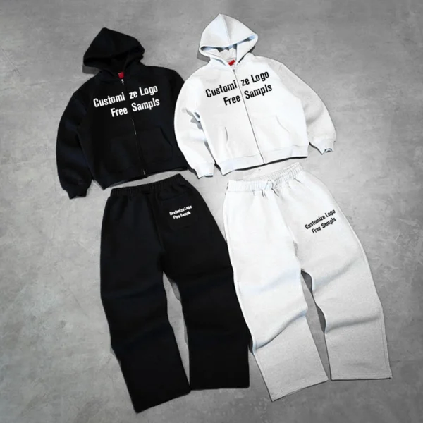 Contrast Stitch Custom Logo Oversized Tracksuit Contrast Stitch Custom Logo Oversized Tracksuit