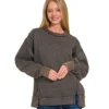 Vintage Washed Exposed Seam Crewneck Sweatshirt