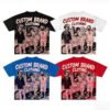 Custom Vintage Hip Hop Graphic Oversized Blank Print T-Shirt