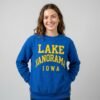 Royal Blue Blank Custom Print Crew Neck Fleece Sweatshirt Royal Blue Blank Custom Print Crew Neck Fleece Sweatshirt