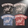 Custom Vintage Hip Hop Graphic Oversized Blank Print T-Shirt