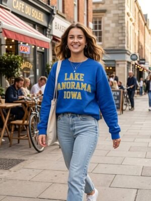 Royal Blue Blank Custom Print Crew Neck Fleece Sweatshirt Royal Blue Blank Custom Print Crew Neck Fleece Sweatshirt