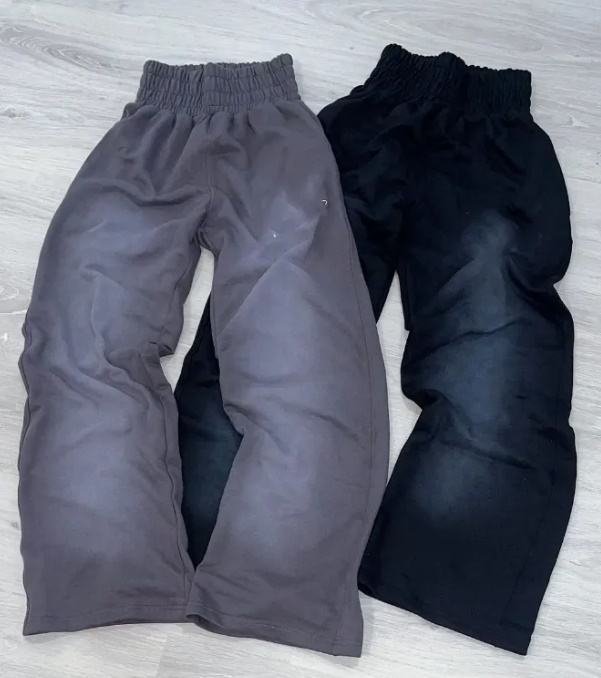 Vintage Faded Wide Leg Blank Custom Fleece Sweatpants Vintage Faded Wide Leg Blank Custom Fleece Sweatpants