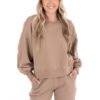 Cropped Drop Shoulder Crewneck Split Hem Wide Leg Sweatpants 2 Piece Set Cropped Drop Shoulder Crewneck Split Hem Wide Leg Sweatpants 2 Piece Set