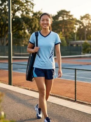 Geometric Print V Neck Quick Dry Women Sport Jersey Short Set Geometric Print V Neck Quick Dry Women Sport Jersey Short Set