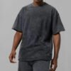 Vintage Acid Wash Oversized Blank Boxy Crewneck T-Shirt