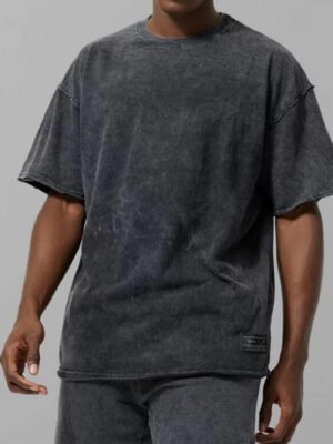Vintage Acid Wash Oversized Blank Boxy Crewneck T-Shirt Vintage Acid Wash Oversized Blank Boxy Crewneck T-Shirt