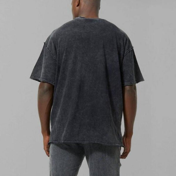 Vintage Acid Wash Oversized Blank Boxy Crewneck T-Shirt